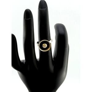 Jane Diaz Statement Sterling Silver Bowl Ring Size 6